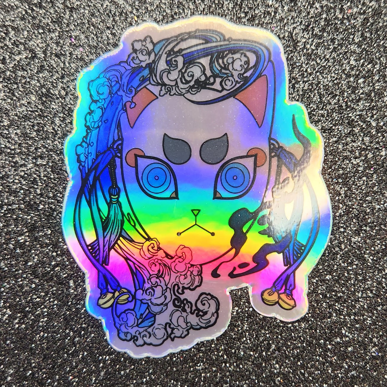 Water Hunter Mask Holo Sticker