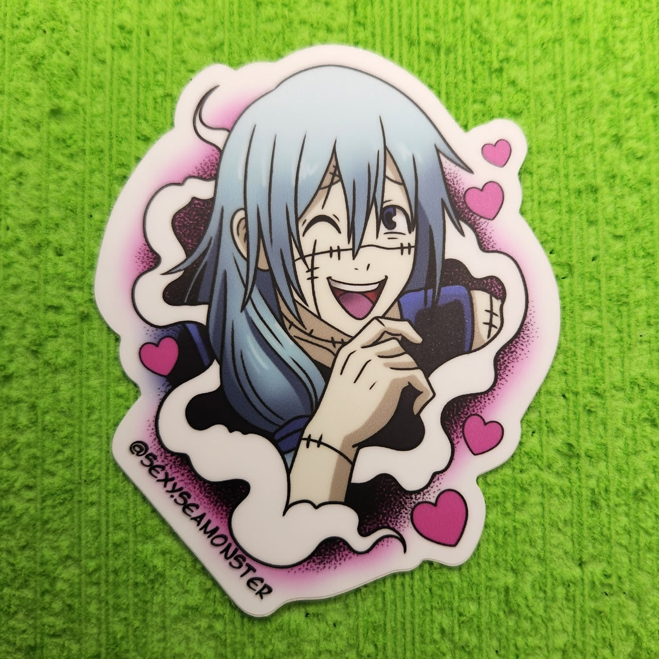 Kawaii Stitched Horror Sticker