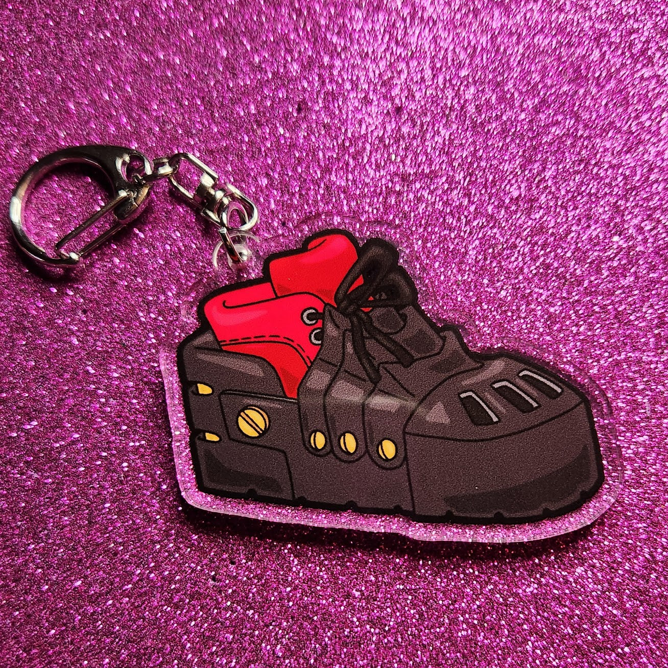 One for All Shoe Acrylic Keychain – SeamonsterSyndicate