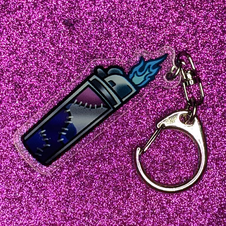 'Crematorium' Lighter Acrylic Keychain