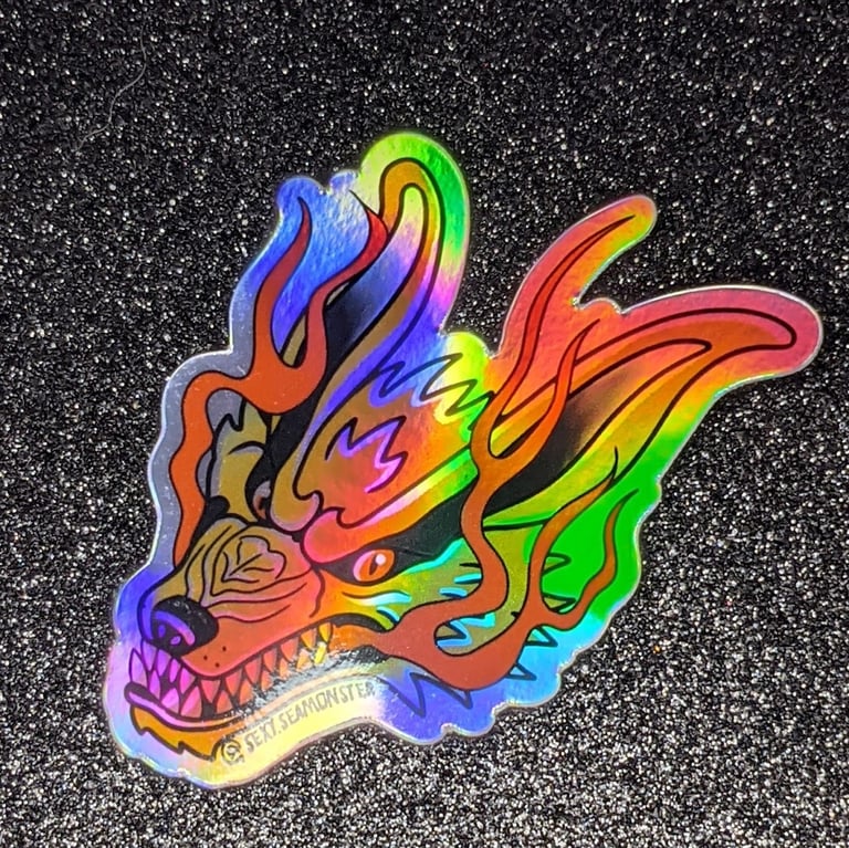 Holo Tailed Beast Sticker