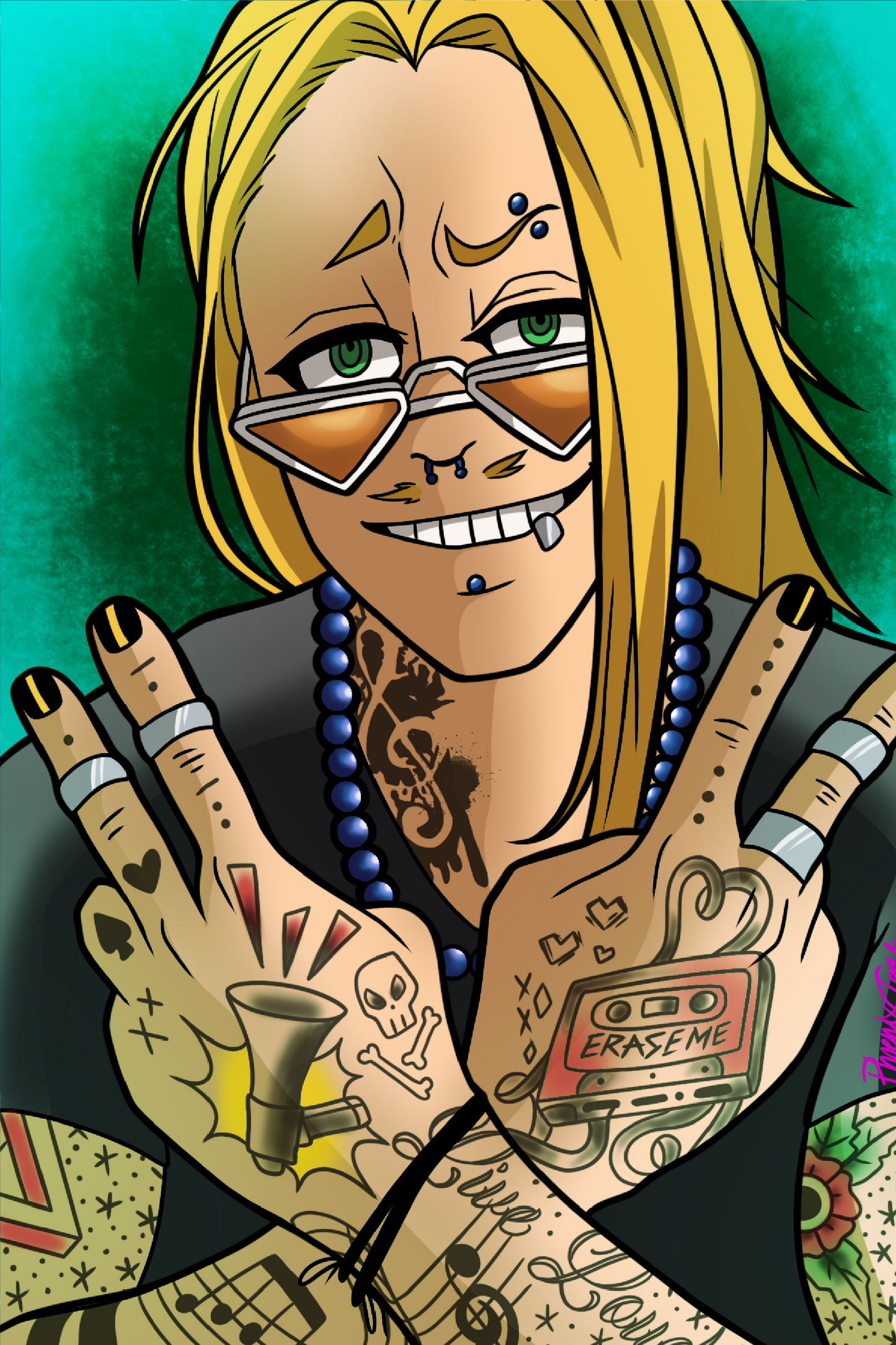 Tattooed Loud Teacher 6x9" Print