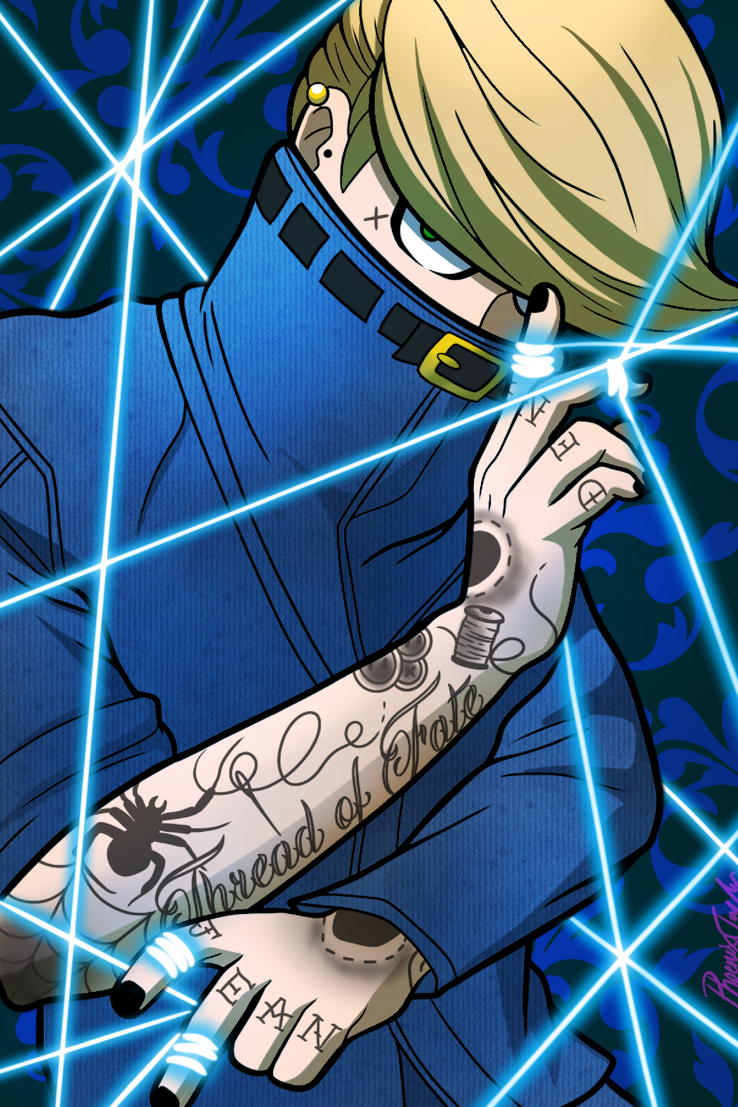 Tattooed Pro Denim Hero 6x9" Print
