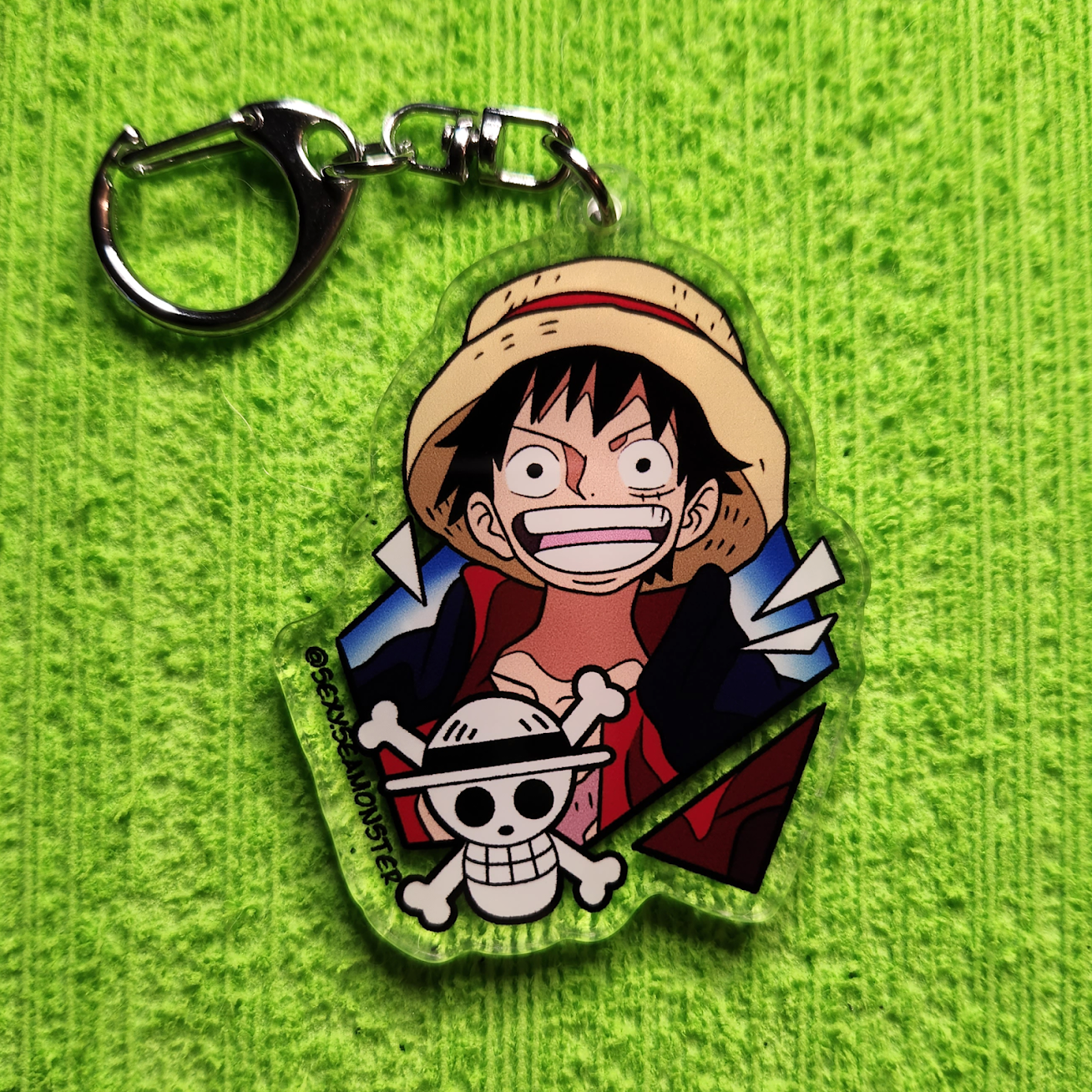 Monkey Captain Acrylic Keychain