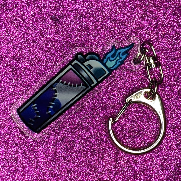 'Crematorium' Lighter Acrylic Keychain